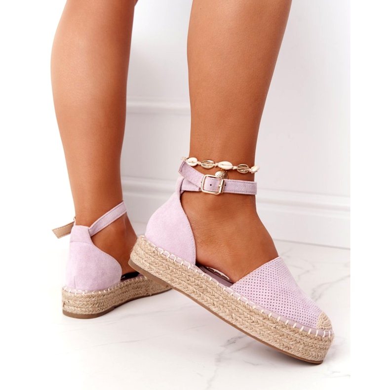 Espadrillit olkilavalla Violet Bali violetti 1