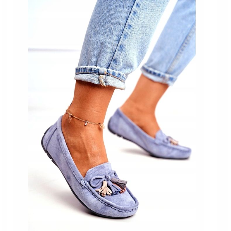 Evento Naisten Mokkasiinit Mokkanahka 20PB35-2003 Sininen Donna Mia 3