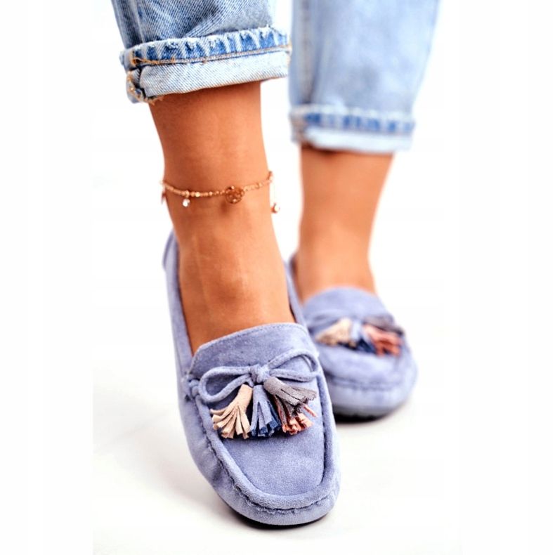 Evento Naisten Mokkasiinit Mokkanahka 20PB35-2003 Sininen Donna Mia 4