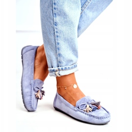 Evento Naisten Mokkasiinit Mokkanahka 20PB35-2003 Sininen Donna Mia 5