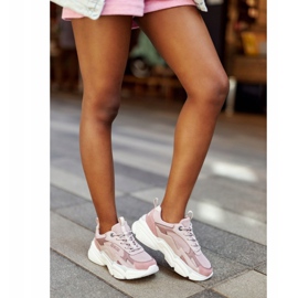 Naisten urheilukengät Memory Foam Big Star HH274258 Violet violetti vaaleanpunainen 2