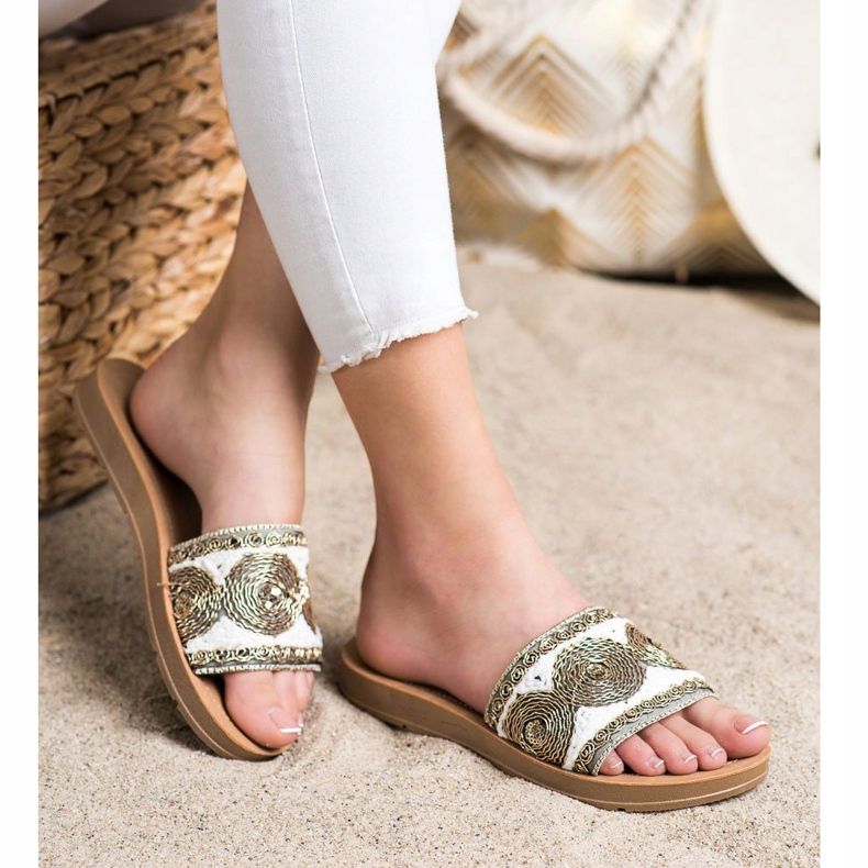 Bona Tyylikkäät tossut valkoinen harmaa 1