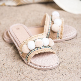 SHELOVET Tossut pommeilla ruskea 2