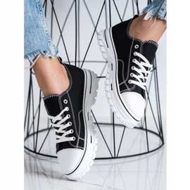 SHELOVET Lenkkarit, joissa on eko -nahkaa musta 2