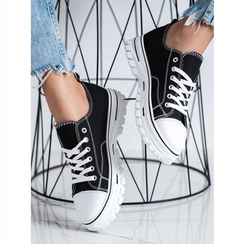 SHELOVET Lenkkarit, joissa on eko -nahkaa musta 2