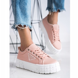 Goodin Vaaleanpunaiset muoti -kengät Lenkkarit vaaleanpunainen 2