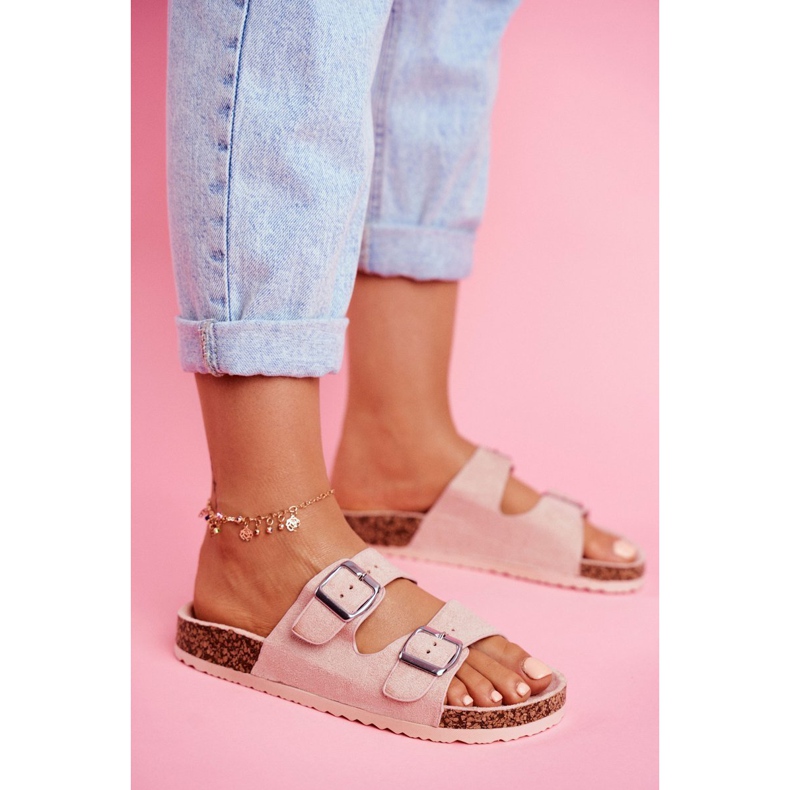 EVE Naisten tossut korkissa, joissa lukot Pink Si Senor vaaleanpunainen 3