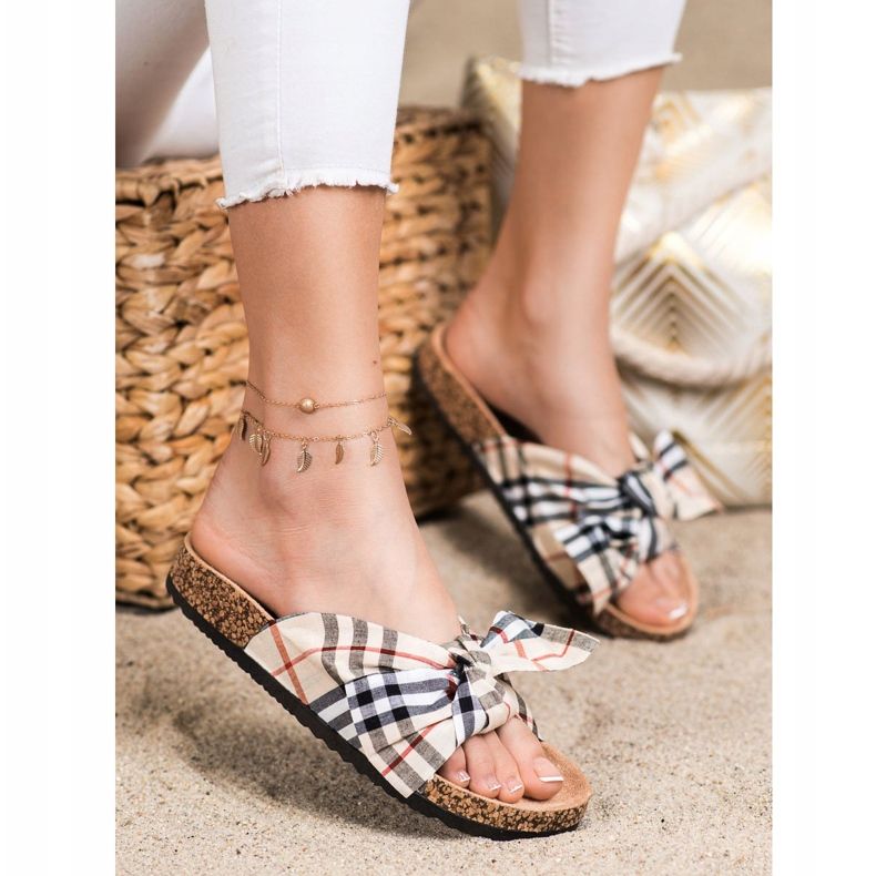 Bona Tossut ruudullinen rusetti monivärinen 1