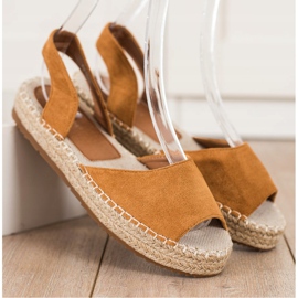 Ideal Shoes Liukuvat espadrillit ruskea 1