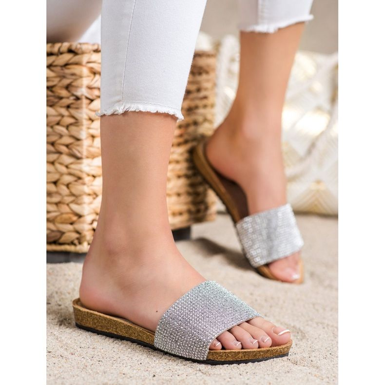 Bona Tyylikkäät tossut, joissa on kuutiometriä hopea 1