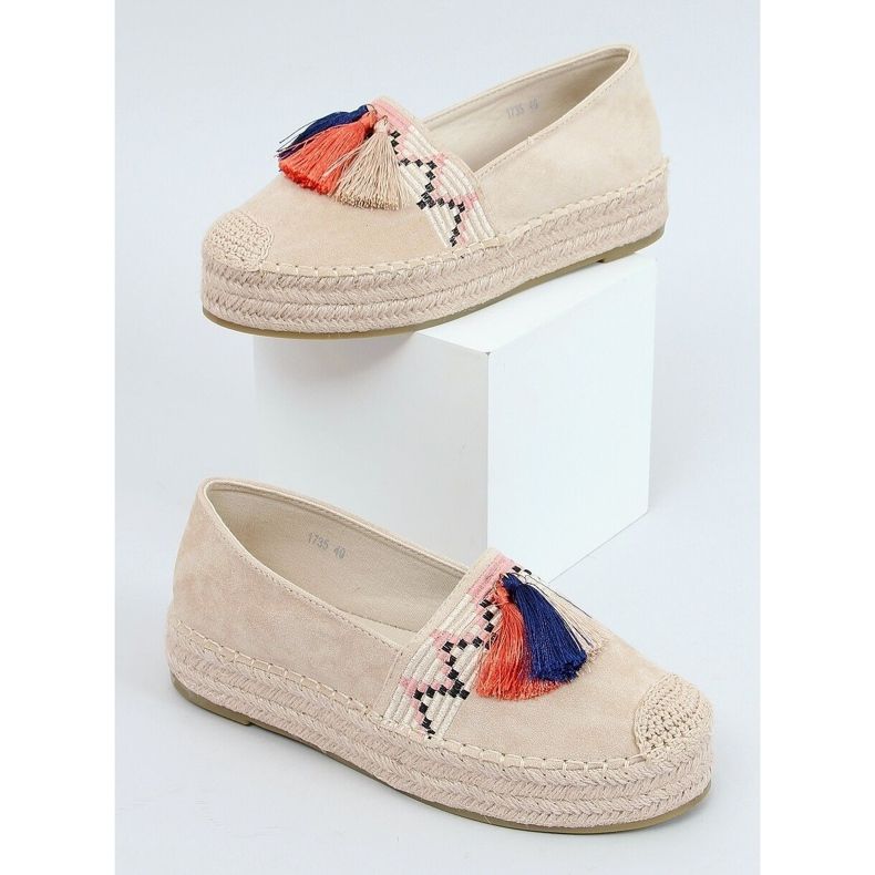Espadrillit hapsuilla beige 1735 Beige 1