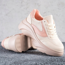 Seastar Jauhe lenkkarit alustalla vaaleanpunainen 1 Seastar Jauhe lenkkarit alustalla vaaleanpunainen 1