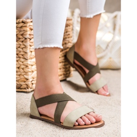 Mukavat Slip-On-sandaalit, Sergio Leonen vihreä 1