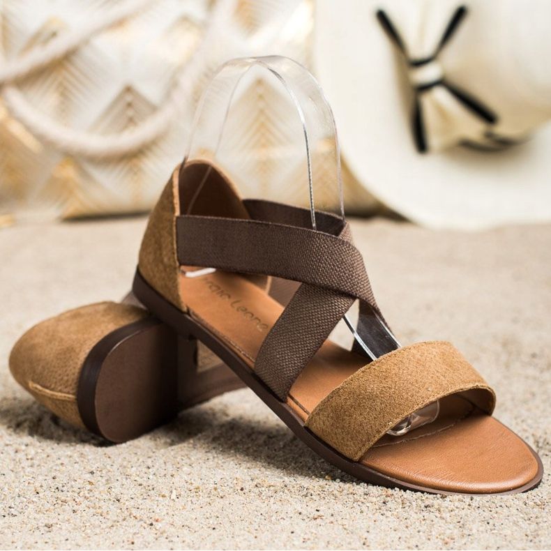 Mukavat Slip-On-sandaalit, Sergio Leonen ruskea 1