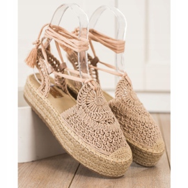 Seastar Sidotut espadrillit alustalla beige 1 Seastar Sidotut espadrillit alustalla beige 1