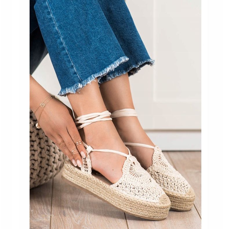 Seastar Sidotut espadrillit alustalla beige 2