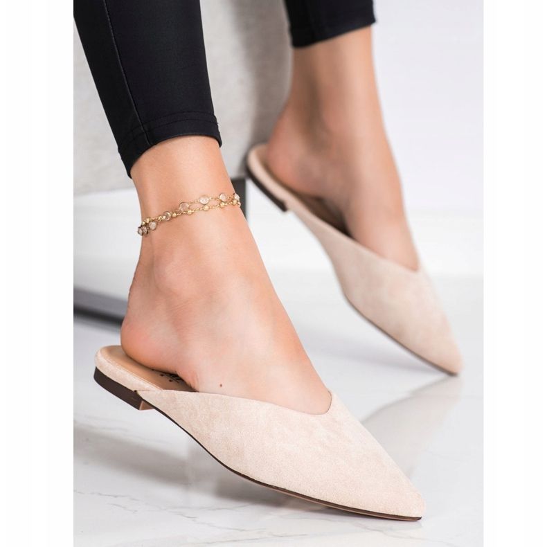 Seastar Spitz mokkanahkatossut beige 1