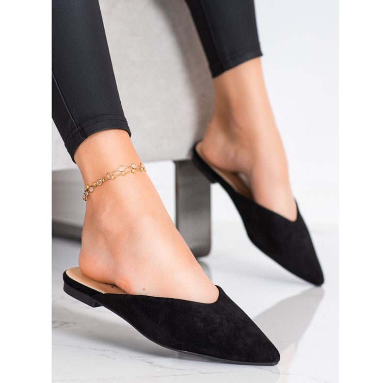 Seastar Spitz mokkanahkatossut musta 2