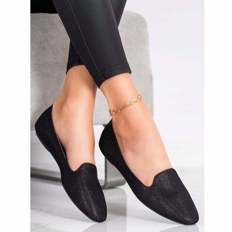 Super Mode Kimaltelevat ballerinat musta 1