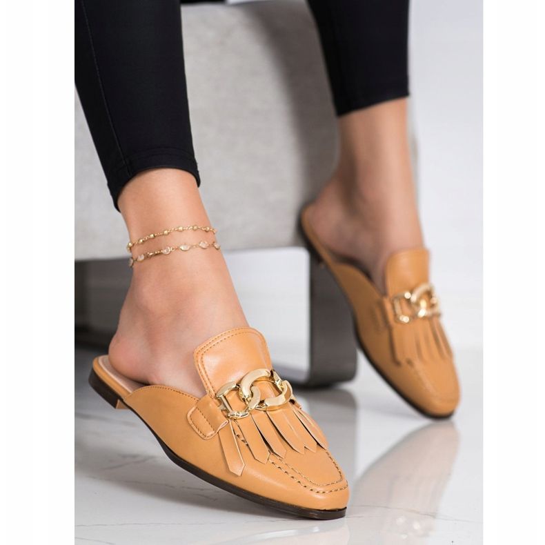 Seastar Tyylikkäät tossut koristeella ruskea 1