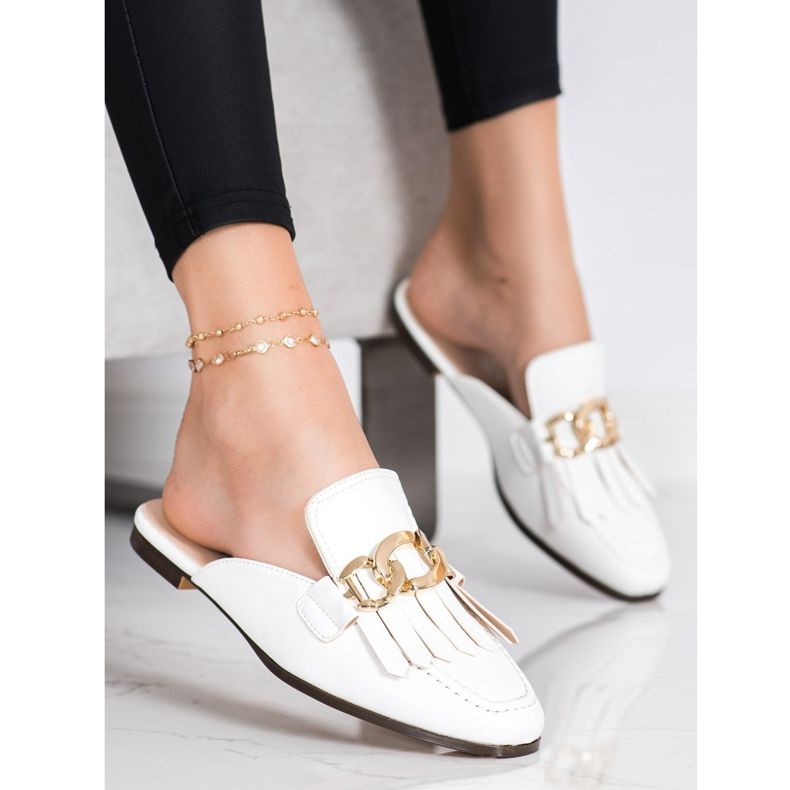 Seastar Tyylikkäät tossut koristeella valkoinen 1