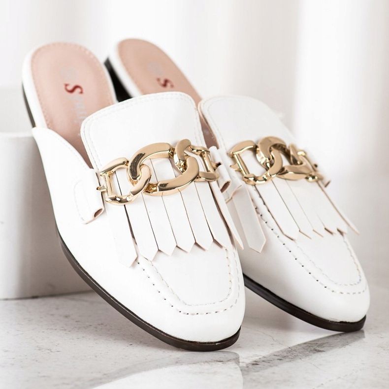 Seastar Tyylikkäät tossut koristeella valkoinen 2