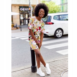 Naisten korkeat lenkkarit Manhattanin valkoisella alustalla valkoinen 2