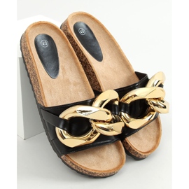 Mustat tossut, joissa paksu ketju musta CK201 musta 1