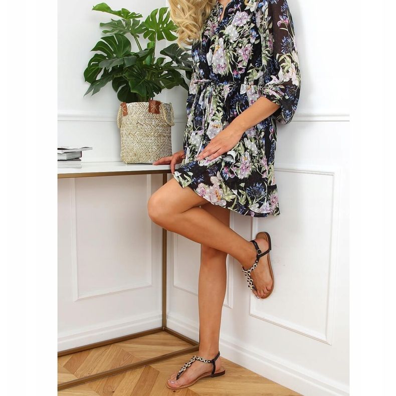 Varvassandaalit, joissa kiviä musta 620-71 Musta 1