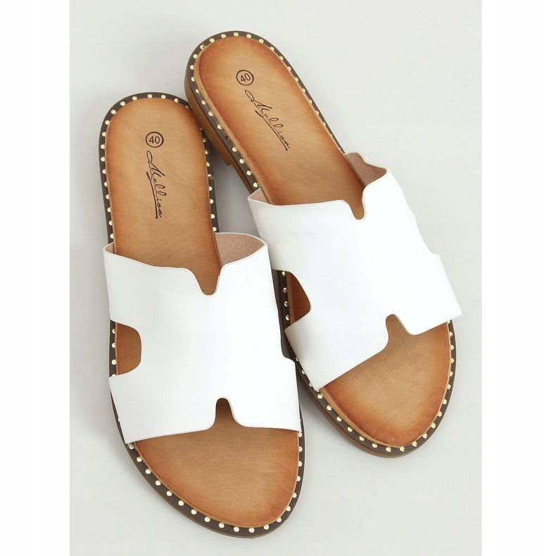 Valkoiset naisten tossut SL1525 Valkoinen 1