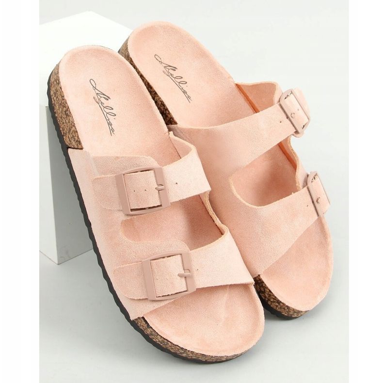 Vaaleanpunaiset korkkitossut MS10005 Nude vaaleanpunainen 1