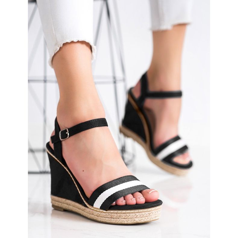 Kayla Korkeakorkoiset sandaalit musta 1