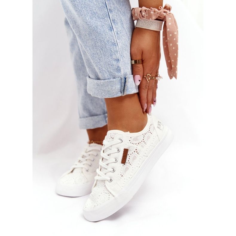 Naisten pitsikengät Big Star W274925 Valkoinen 3