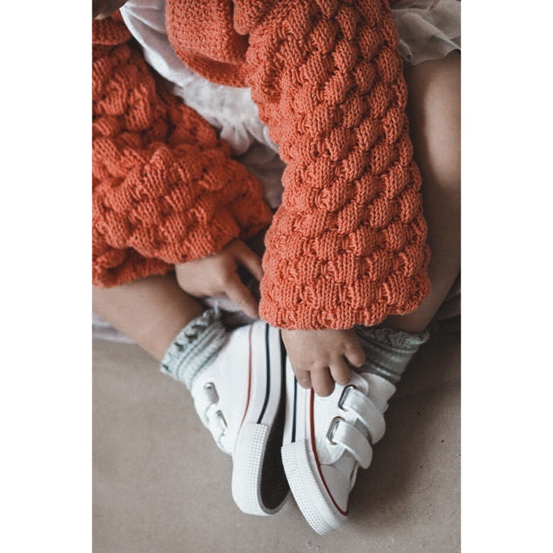 Lasten matalat lenkkarit tarranauhalla Big Star HH374095 valkoinen 8