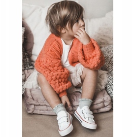 Lasten matalat lenkkarit tarranauhalla Big Star HH374095 valkoinen 2