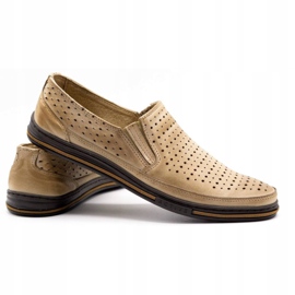 Polbut Miesten harjakattoiset kengät 2107P, beige 3