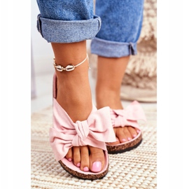 PS1 Naisten varvastossut jousilla Wendy CK02P Vaaleanpunainen 2