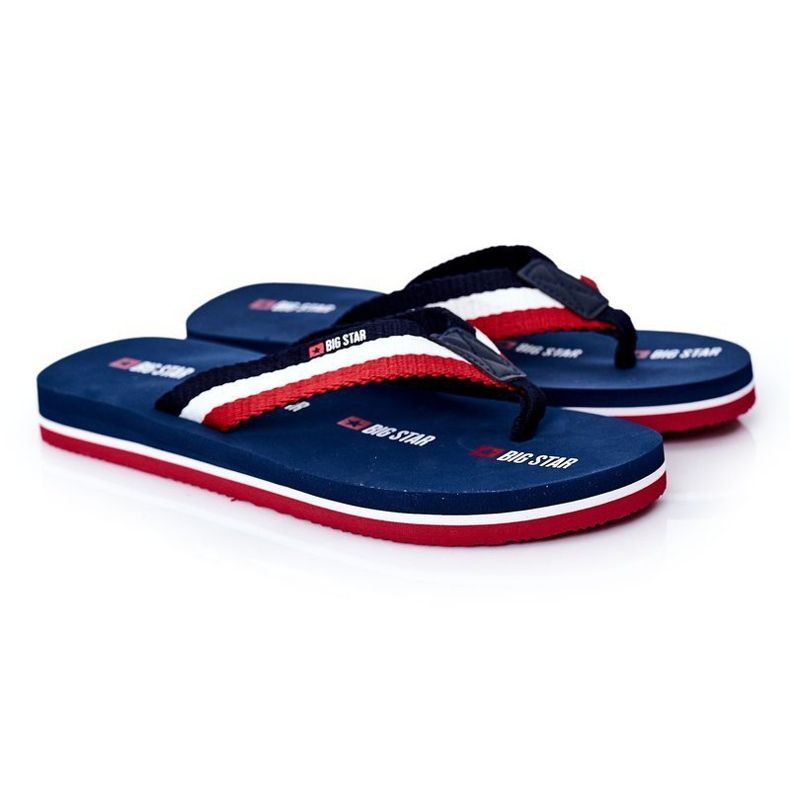 Miesten varvastossut Big Star HH174827 Navy blue tummansininen 1