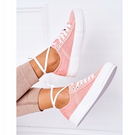 Naisten lenkkarit Lee Cooper LCW-21-31-0125L Coral vaaleanpunainen 1