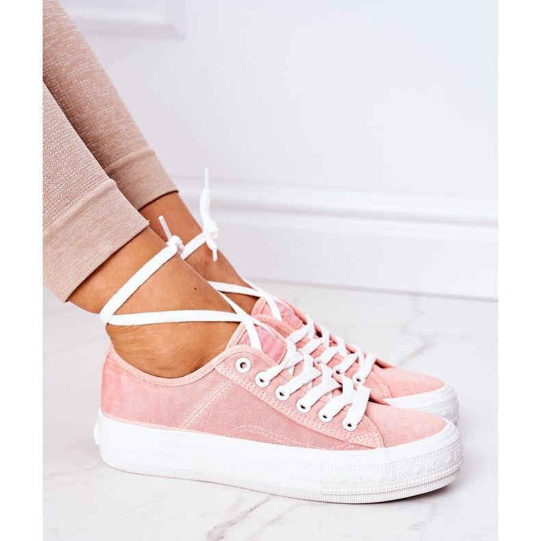 Naisten lenkkarit Lee Cooper LCW-21-31-0125L Coral vaaleanpunainen 2