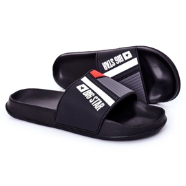 Miesten Black Big Star HH174836 -tossut musta 1