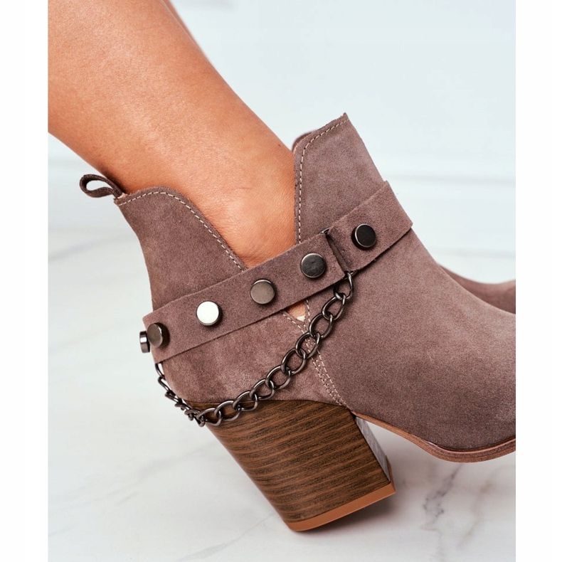 Lewski Shoes Velour -saappaat baarissa Lewski -kengät 2880 ruskea 2