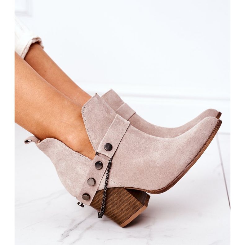 Mokkanahkakengät baarissa Lewski Shoes 2880 Cappuccino beige 1