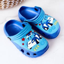 Lasten vaahtotossut Crocs Blue Turquoise Oscar sininen 2