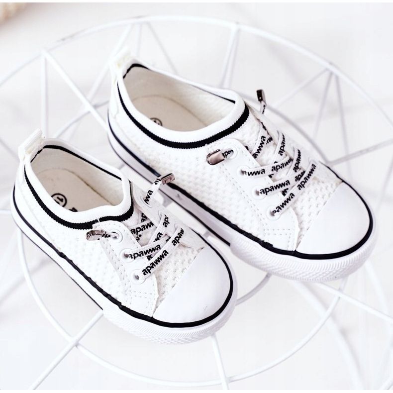 Apawwa Lasten valkoiset lasten klubikengät valkoinen 1