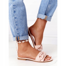 PS1 Nahkatossut ketjulla beige askel askeleelta 1