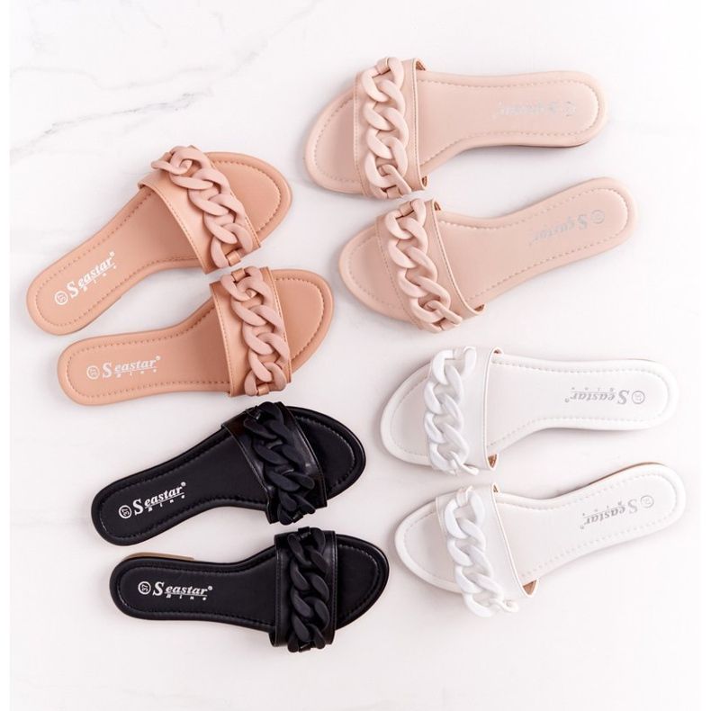 PS1 Nahkatossut ketjulla beige askel askeleelta 2