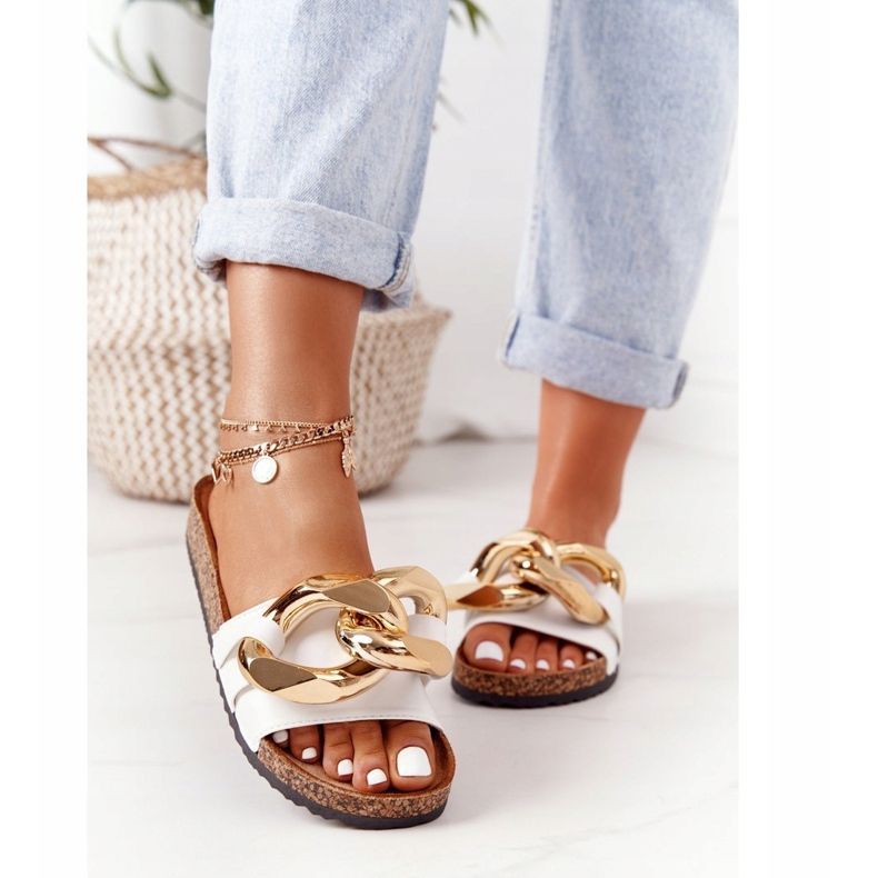 PS1 Valkoiset varvastossut ketjulla viimeinen tanssi valkoinen 1