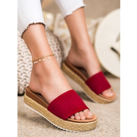 SHELOVET Klassiset tossut alustalla punainen 1