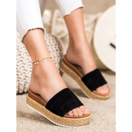 SHELOVET Klassiset tossut alustalla musta 1